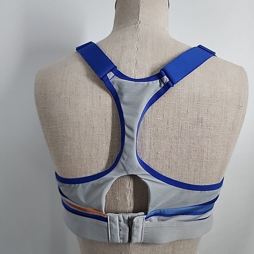 Brooks 350073 Dare Racerback DriLayer Sports Bra Gray Womens Size 38D Purple - Picture 3 of 8